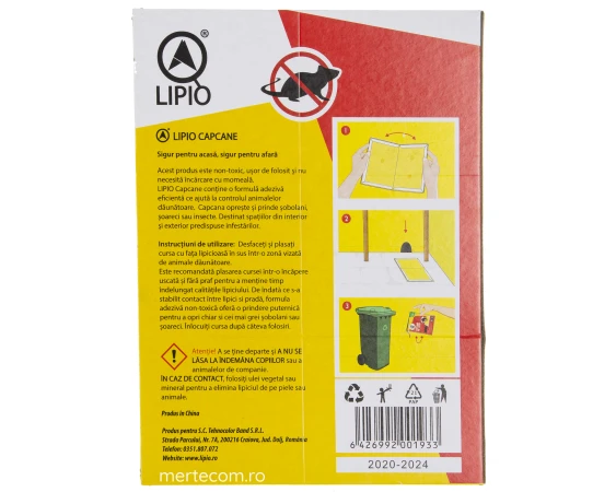 Capcana cu lipici pentru soareci si insecte Lipio