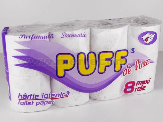 Hartie igienica 4straturi 15gr 8role Puff