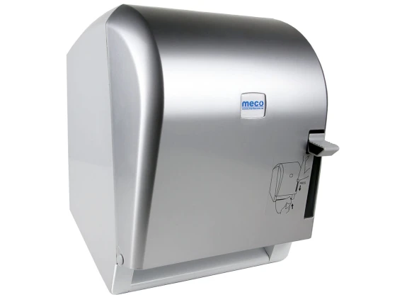 Dispenser rulou prosop metalic cu clapetă Meco TD01M