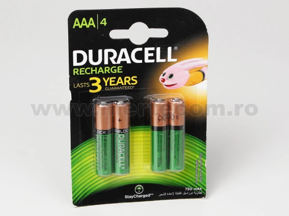 Acumulatori Duracell 750mAh AAA 4buc