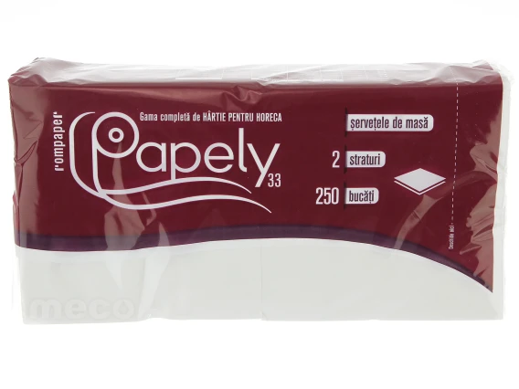 Servetele profesionale alb Papely 2straturi 250bucati