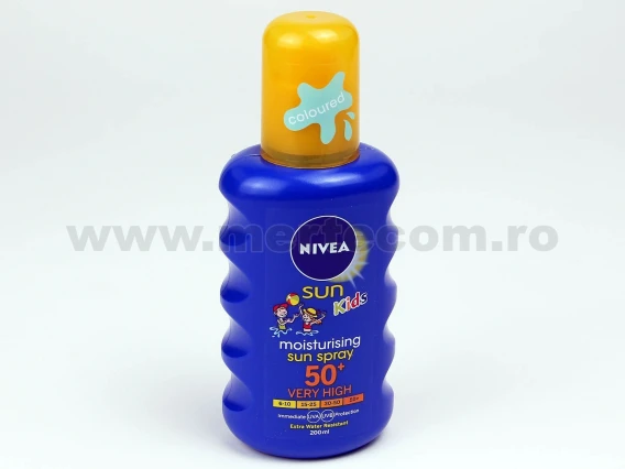 Spray colorat de protectie solara pentru copii FPS50+ Nivea 200ml
