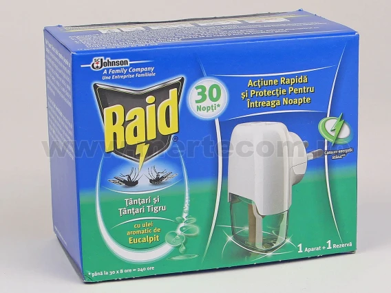 Aparat si rezerva Raid electric lichid aromatic