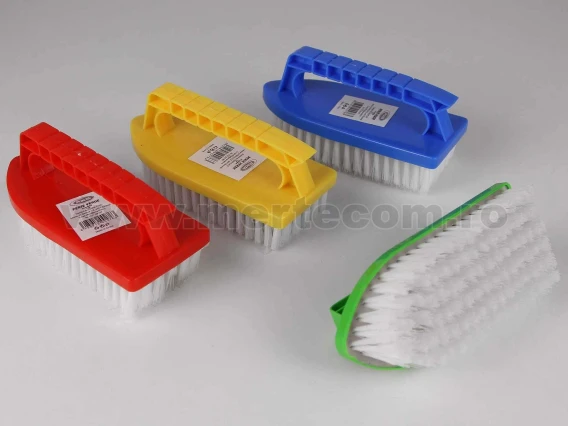 Perie colorata cu maner 15cm