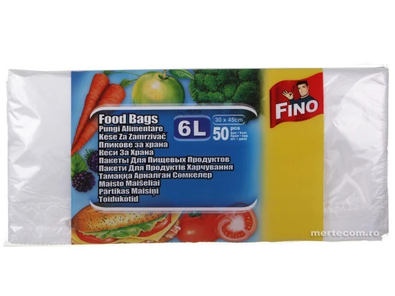 Pungi alimentare Fino 6litri 50buc
