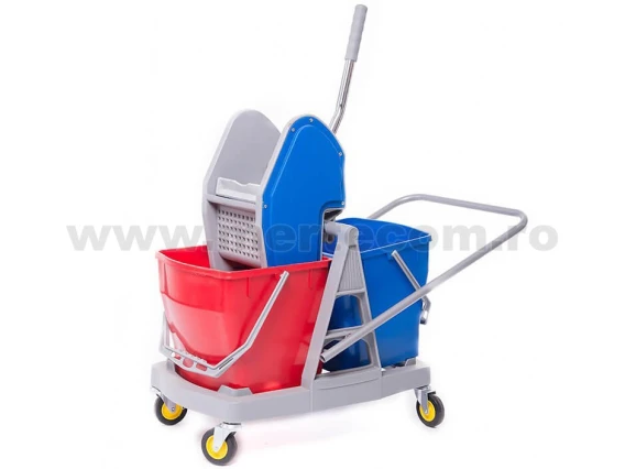 Carucior curatenie 2 galeti 18 litri storcator profesional