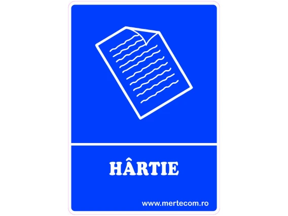 Etichete cosuri colectare selectiva 29x21cm A4 (Albastru - hartie)