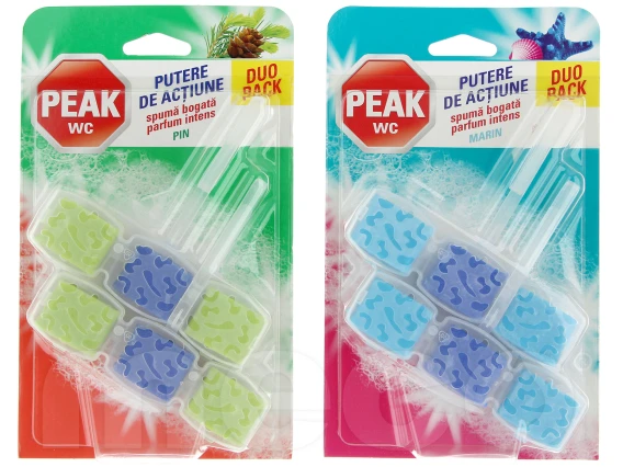 Odorizant Peak WC Putere de Actiune 2 buc/set (Marin)