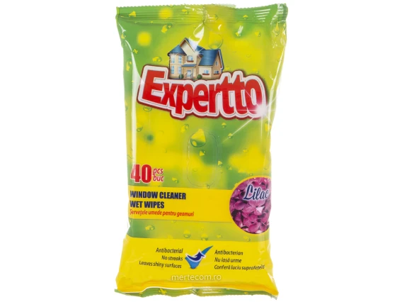 Servetele geam antibacteriene Expertto