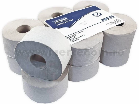 Hârtie igienică Jumbo natur gri 90metri 2straturi
