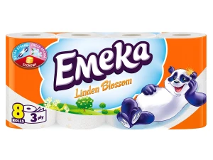 Hartie igienica parfumata Emeka 8role 3straturi