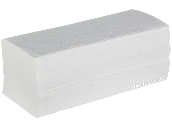 Prosop pliat in V alb Lucart 863060 23x25cm 2straturi 150bucati
