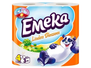 Hartie igienica parfumata Emeka 4role 3straturi (Linden Blossom)