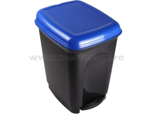 Cos gunoi cu pedala Caro 17 L H-43 cm (Albastru)