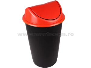 Cos gunoi colectare selectiva 60 litri Delta H-70 cm (Rosu)