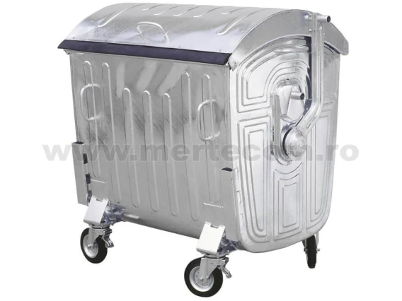 Container metalic de gunoi 1100L H-143 cm