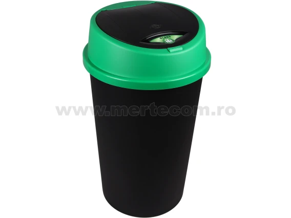 Cos gunoi selectiv Bingo 25 litri cu buton H-55 cm (Verde)