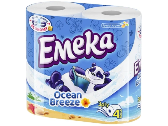 Hartie igienica parfumata Emeka 4role 3straturi (Ocean Breeze)