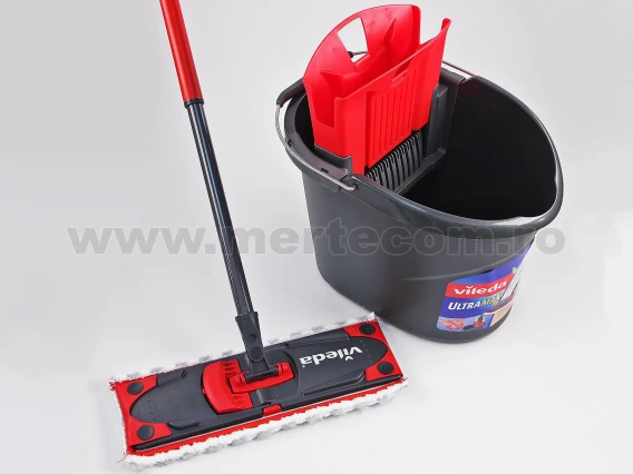 Galeata cu storcator si mop plat Vileda Ultramax