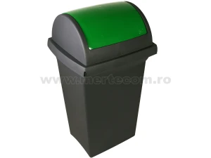Cos gunoi colectare selectiva Tata 50L H-76 cm (Verde)