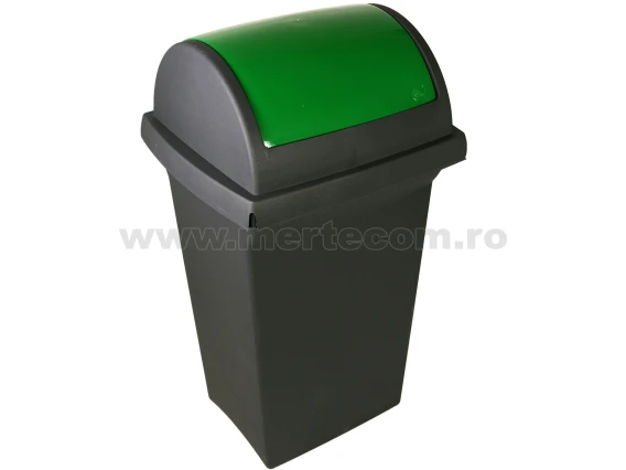 Cos gunoi colectare selectiva Tata 50L H-76 cm (Verde)