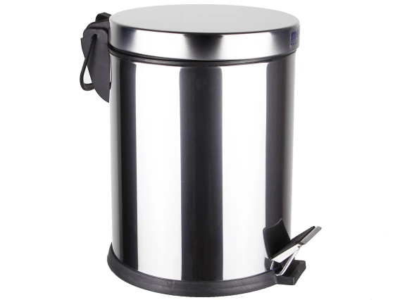 Cos de gunoi din inox lucios soft-close 5 litri Meco