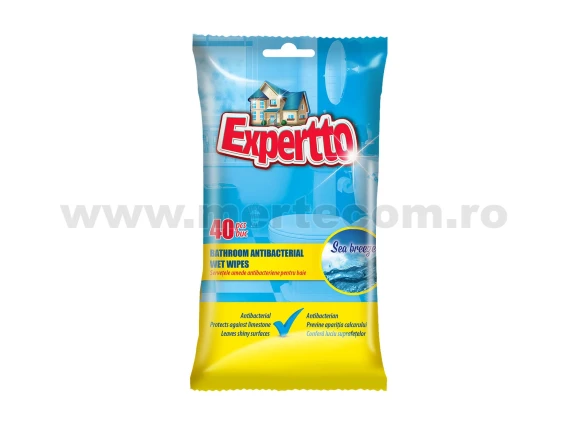 Servetele umede baie antibacteriene Expertto 40buc