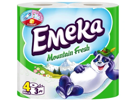 Hartie igienica parfumata Emeka 4role 3straturi (Fresh)