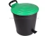 Cos gunoi colectare selectiva Ergo 10L cu pedala H-30 cm (Verde)