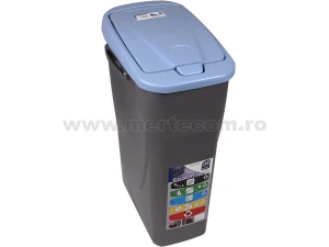 Cos gunoi colectare selectiva Ecobin 25L H-51 cm (Albastru)
