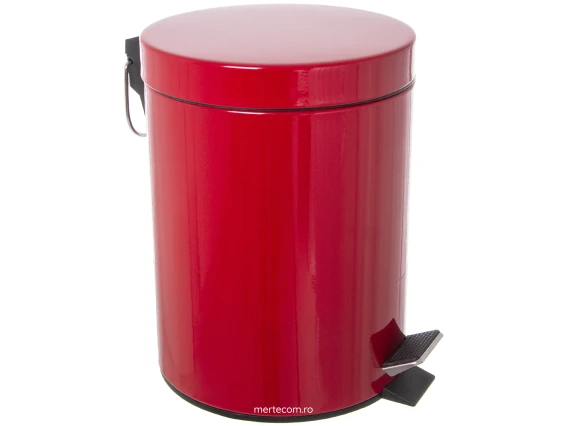 Cos gunoi inox rosu 5 litri Meco