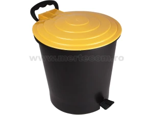 Cos gunoi colectare selectiva Ergo 10L cu pedala H-30 cm (Galben)