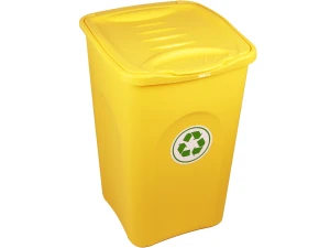 Cos gunoi colectare selectiva BeGreen 50 litri H-53 cm (Galben)