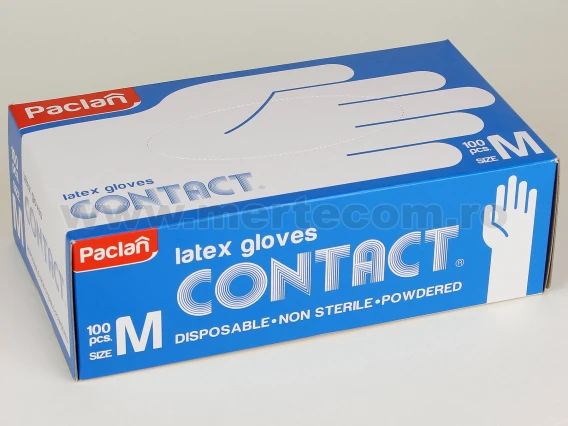 Manusi latex Contact Paclan 100buc (Large-L)