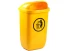 Cos gunoi stradal Meco 50 litri H-60 cm (Galben)
