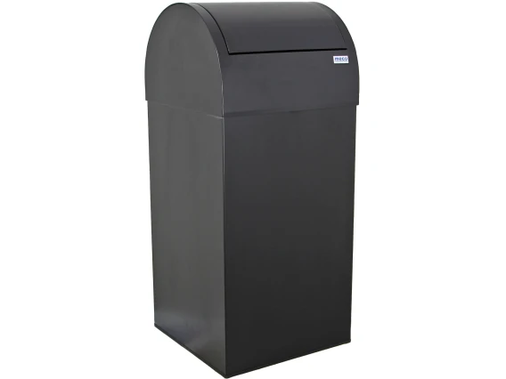 Cos metalic negru Meco Cati 80 litri H-80cm