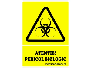 Etichete cosuri colectare selectiva 29x21cm A4 (Pericol Biologic)