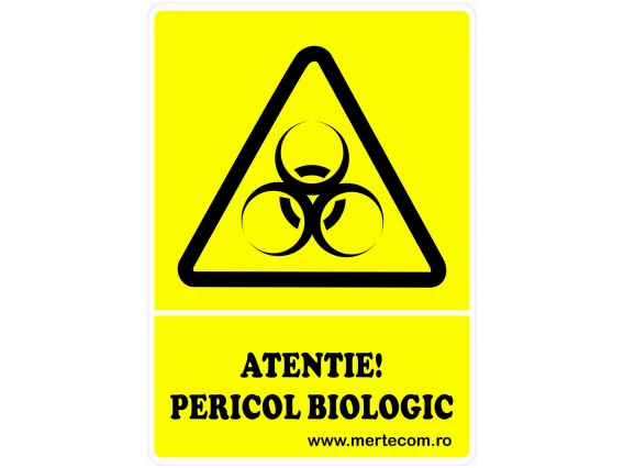 Etichete cosuri colectare selectiva 29x21cm A4 (Pericol Biologic)