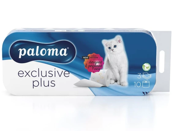 Hartie igienica Paloma Exclusive Plus 10role 3straturi