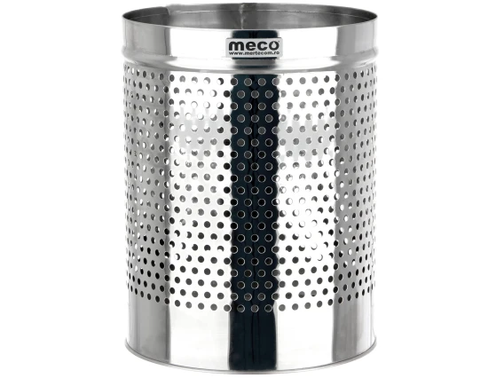 Cos inox lucios perforat birou Meco 12litri 23x30cm