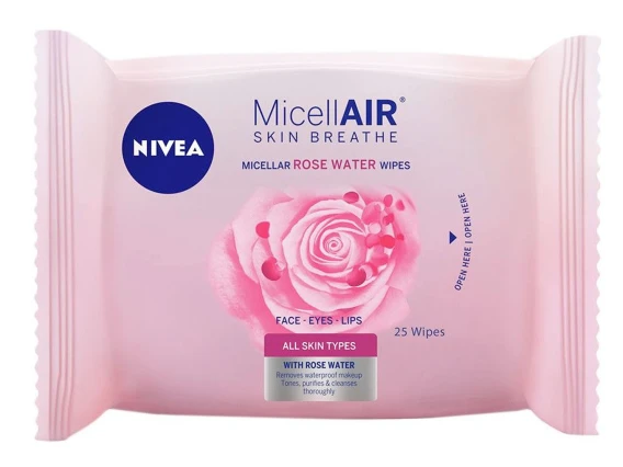 Servetele demachiante Nivea 25bucati (Rose)