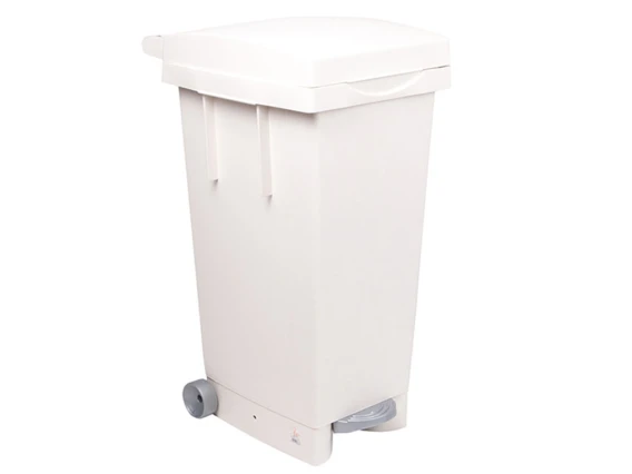 Cos gunoi cu pedala alb 80 litri Big Tata H-80