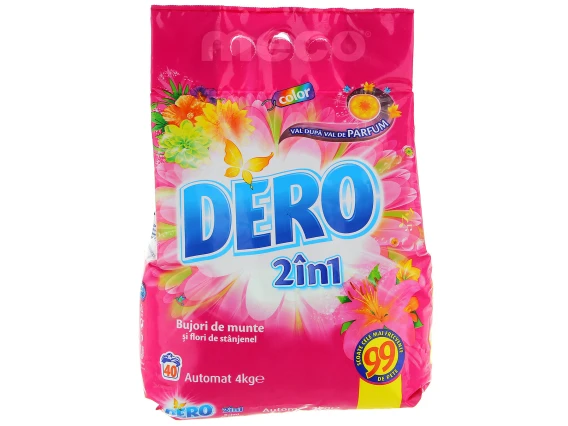 Detergent rufe Dero 2in1 4kg (Frezie si flori de tei)