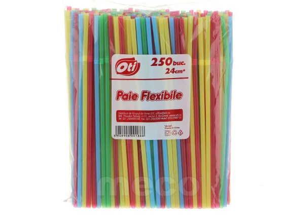 Paie flexibile colorate neambalate 250bucati