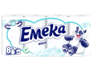 Hartie igienica parfumata Emeka 8role 3straturi (White)