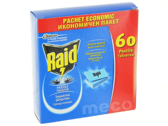 Rezerve pastile impotriva tantarilor Raid 60bucati
