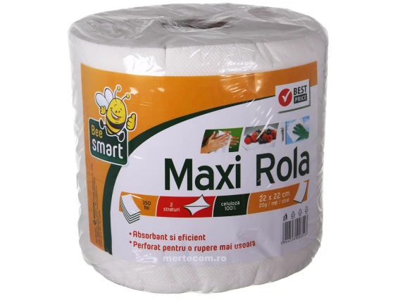 Prosop hartie maxi BeeSmart 2straturi 350foi