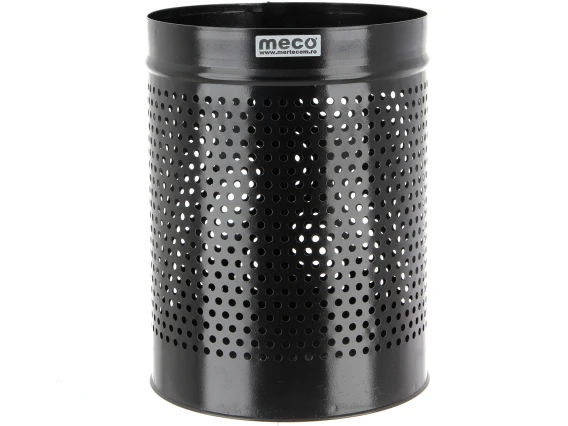 Cos negru perforat birou Meco 12litri 23x30cm