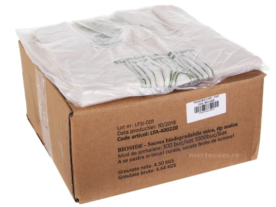 Sacosa biodegradabila 2-3kg tip maieu 1000/bax