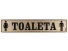 Semn indicator toaleta (Auriu)
